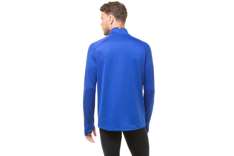 Ronhill Tech Prism 1/2 Zip Tee Men's Midlayer in Cobalt/Flame-3