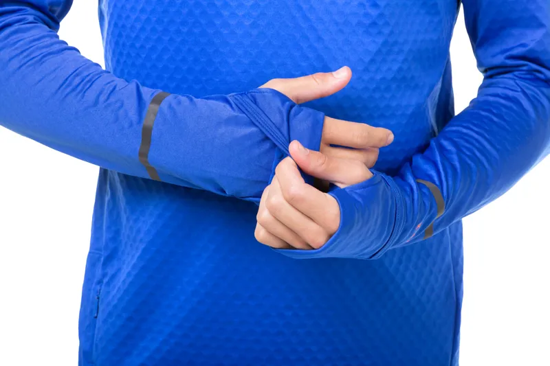 Ronhill Tech Prism 1/2 Zip Tee Men's Midlayer in Cobalt/Flame-4