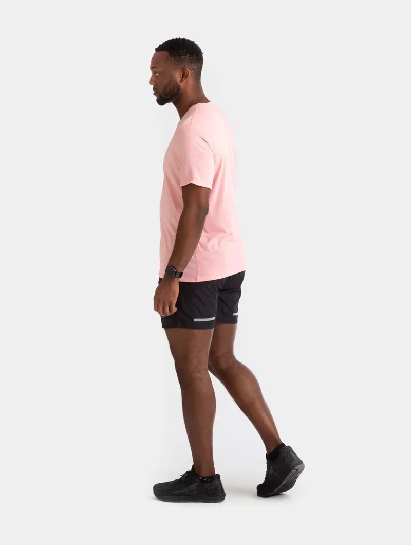 Ronhill Core 5-inch Men's Running Short in Black/Bright White-3