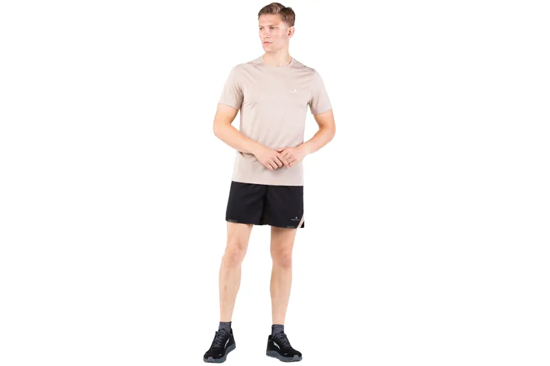 Ronhill Tech Ultra 5 Men's Running Short in Black/Latte-3