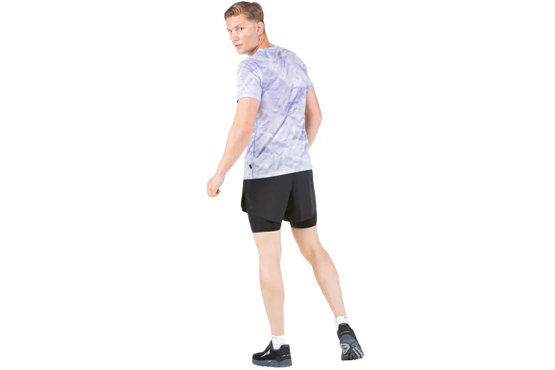 Ronhill Men's Tech Distance Twin Short in All Black-3