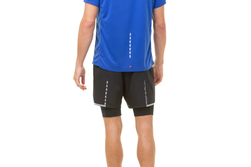 Ronhill Men's Tech Afterhours Twin Short in All Black-6