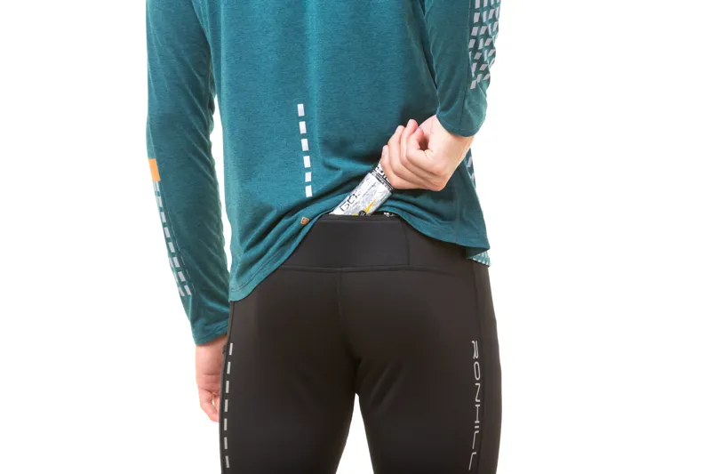 Ronhill Tech Afterhours Men's Running Tight in Black/Charcoal/Reflect-4