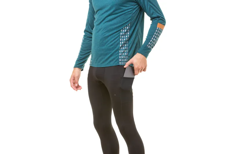 Ronhill Tech Afterhours Men's Running Tight in Black/Charcoal/Reflect-3