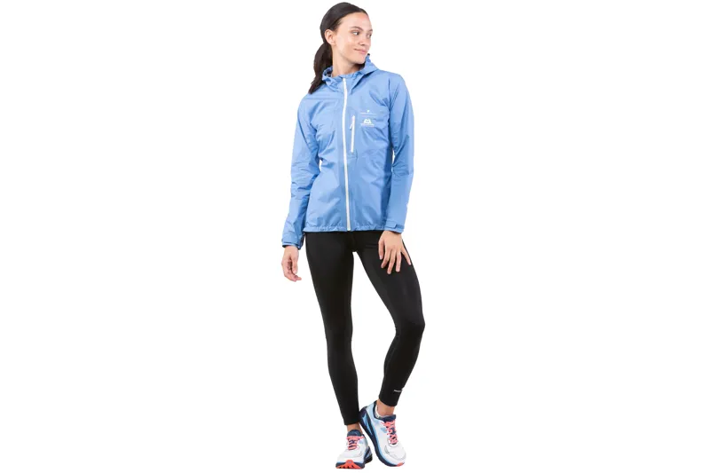 Ronhill Tech Gore-Tex Mercurial Women's Waterproof Running Jacket in Lake Blue/Vanilla-2