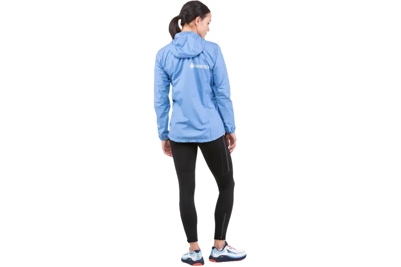 Ronhill Tech Gore-Tex Mercurial Women's Waterproof Running Jacket in Lake Blue/Vanilla-3