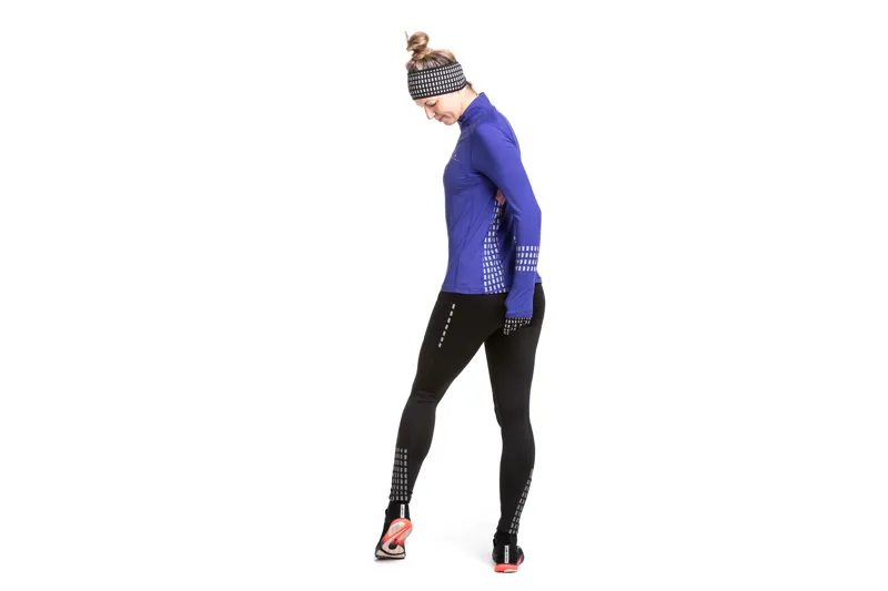 Ronhill Afterhours Headband in Black/Bright White/Reflect-2