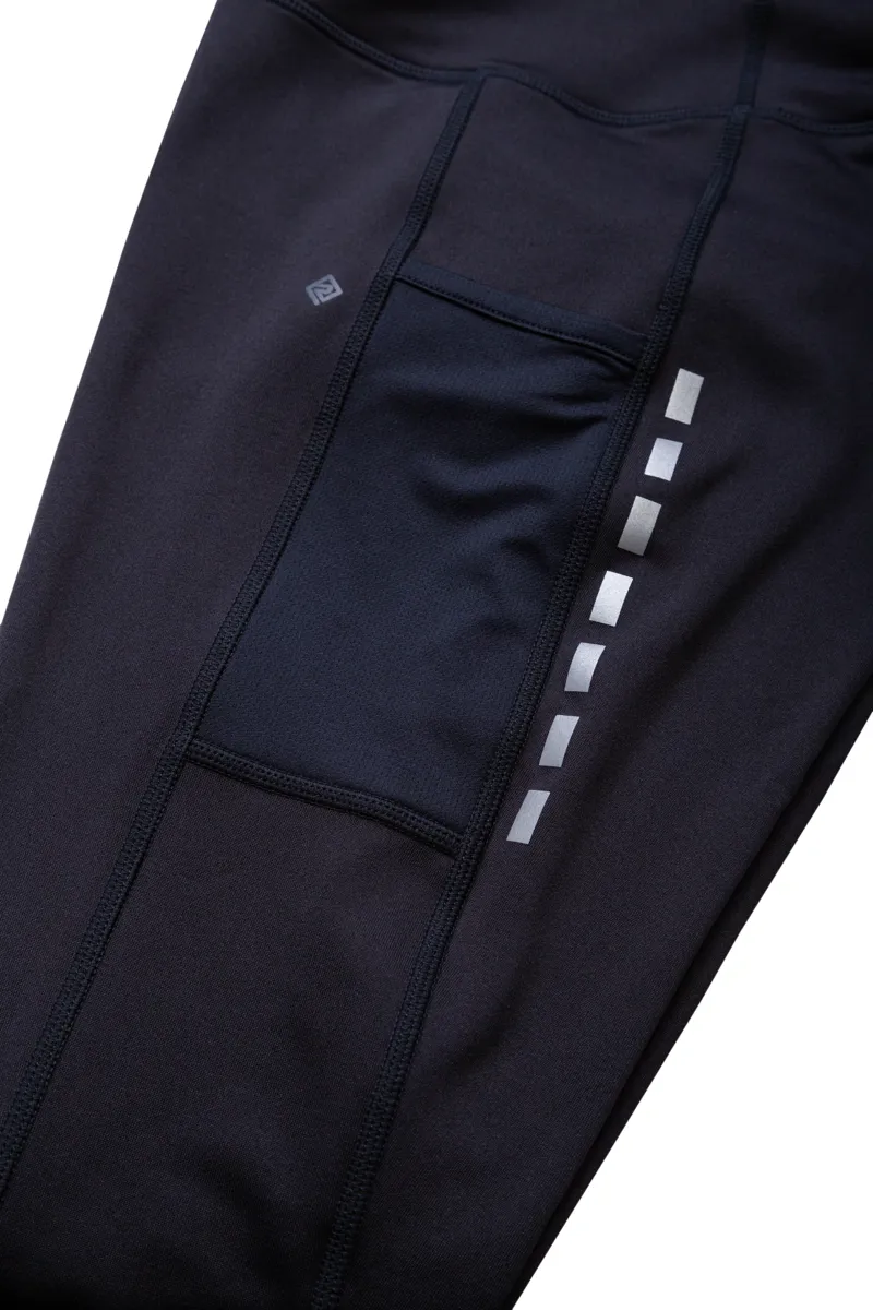 Ronhill Tech Afterhours Women's Running Tight in Black/Charcoal/Reflect-11