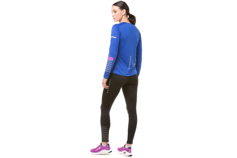 Ronhill Tech Afterhours Women's Running Tight in Black/Charcoal/Reflect-5