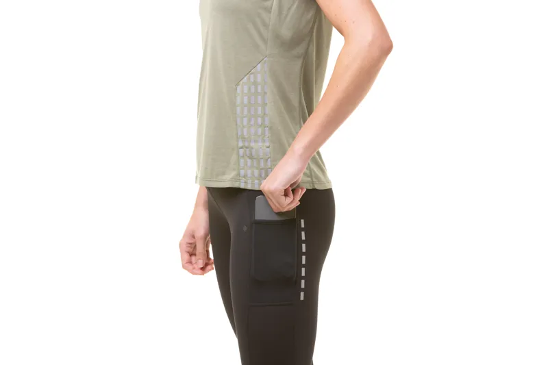 Ronhill Tech Afterhours Women's Running Tight in Black/Charcoal/Reflect-7