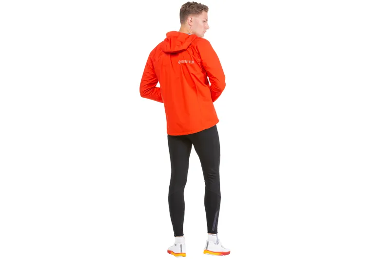 Ronhill Tech Gore-Tex Mercurial Men's Waterproof Running Jacket in Flame/Latte-3