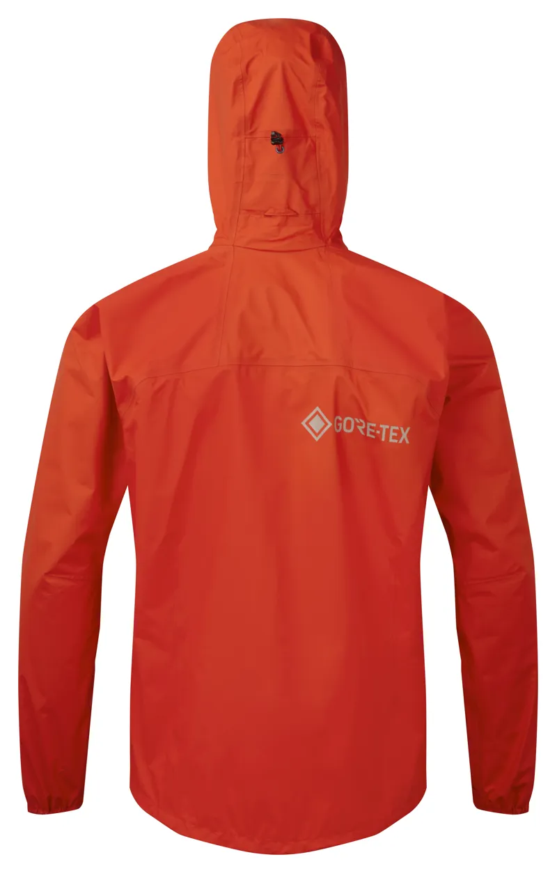 Ronhill Tech Gore-Tex Mercurial Men's Waterproof Running Jacket in Flame/Latte-1