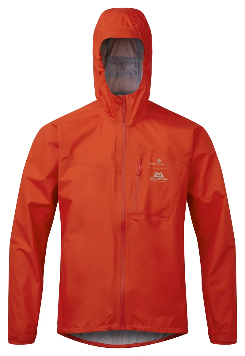 Ronhill Tech Gore Tex Mercurial Men s Waterproof Running Jacket in Flame Latte