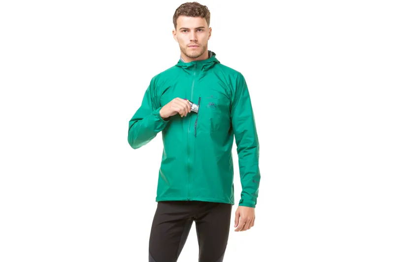 Ronhill Tech Gore-Tex Mercurial Men's Waterproof Running Jacket in Lawn/Deep Lagoon-6