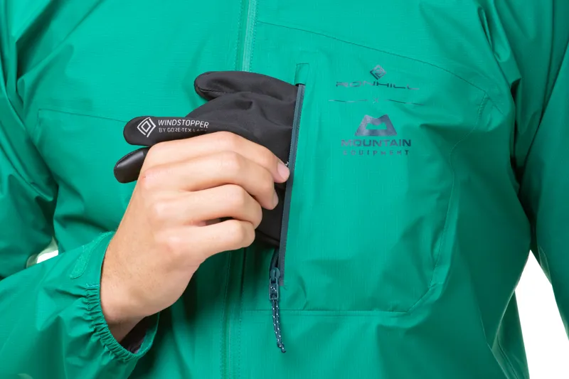 Ronhill Tech Gore-Tex Mercurial Men's Waterproof Running Jacket in Lawn/Deep Lagoon-7