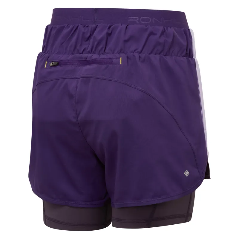 Ronhill Women's Tech Twin Running Short in Imperial/Nightshade-1
