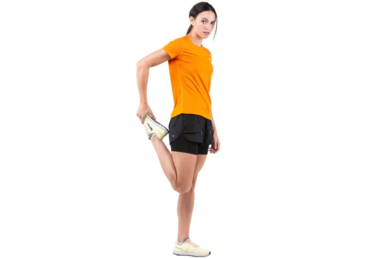 Ronhill Women's Tech Twin Running Short in All Black-5