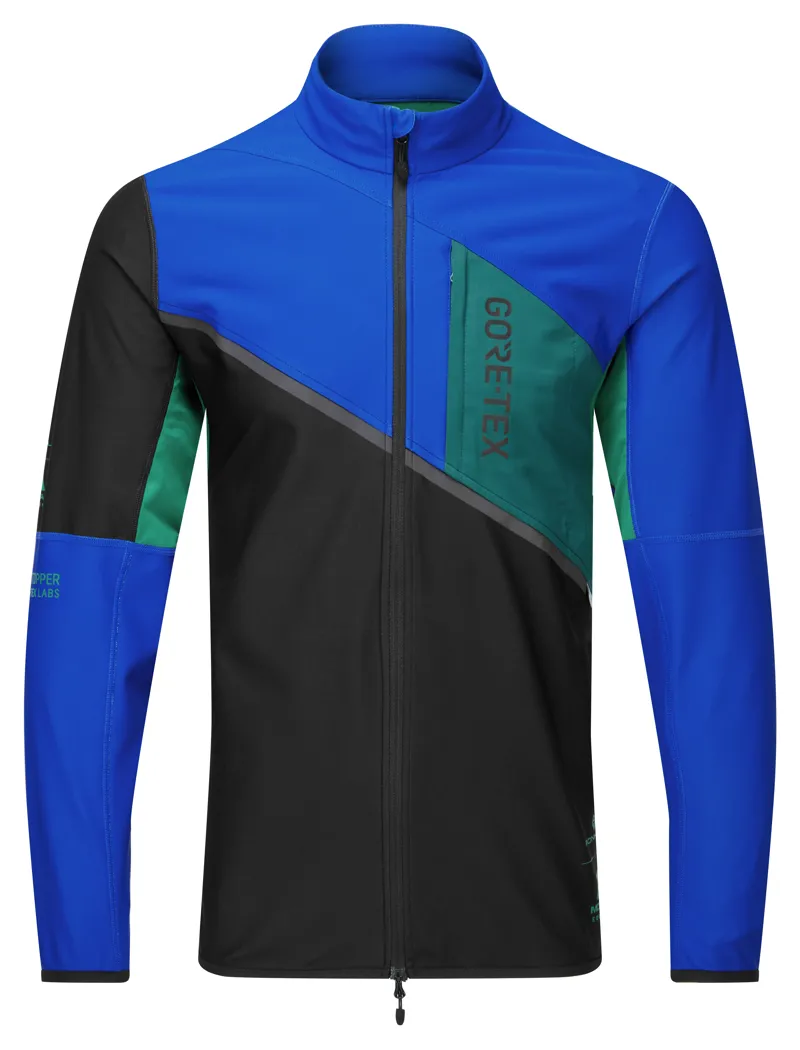 Ronhill Tech Gore-Tex Windstopper Men's Running Jacket in Black/Cobalt