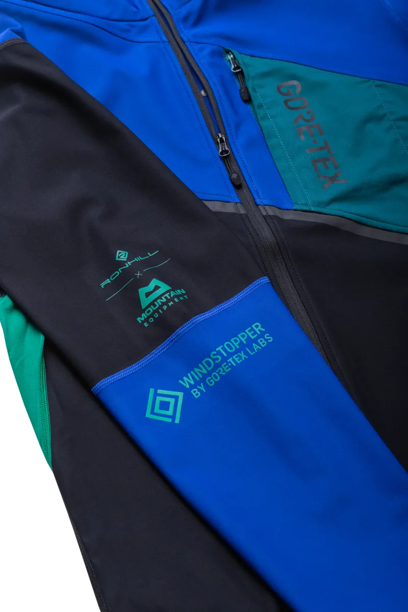 Ronhill Tech Gore-Tex Windstopper Men's Running Jacket in Black/Cobalt-5