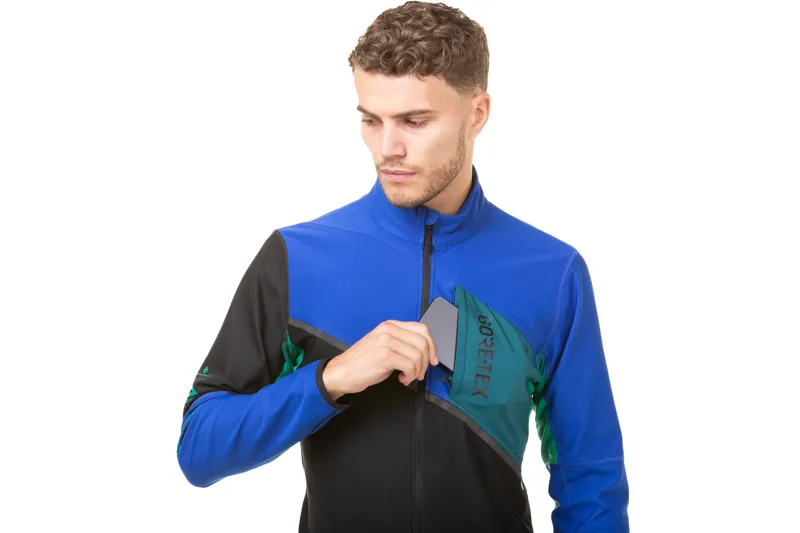 Ronhill Tech Gore-Tex Windstopper Men's Running Jacket in Black/Cobalt-6