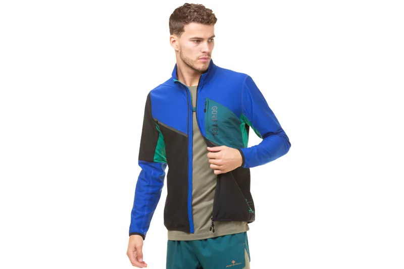 Ronhill Tech Gore-Tex Windstopper Men's Running Jacket in Black/Cobalt-4