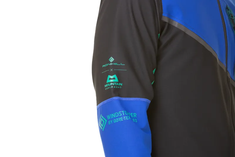 Ronhill Tech Gore-Tex Windstopper Men's Running Jacket in Black/Cobalt-8