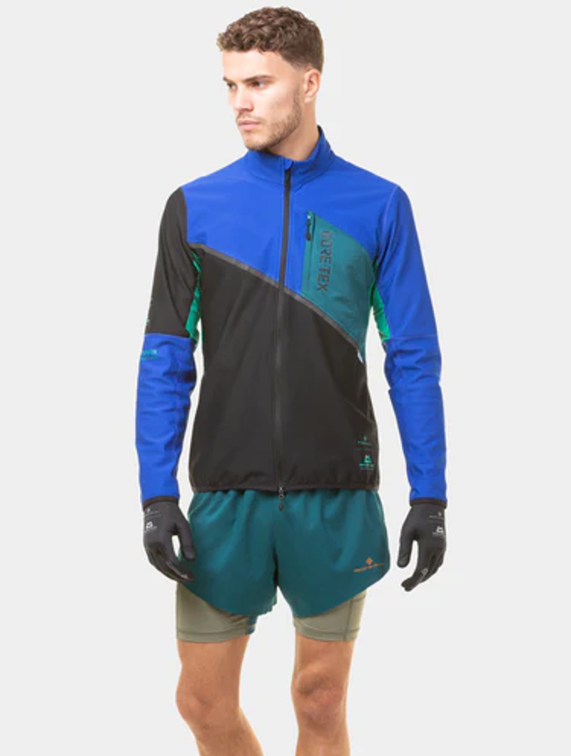 Ronhill Tech Gore-Tex Windstopper Men's Running Jacket in Black/Cobalt-12