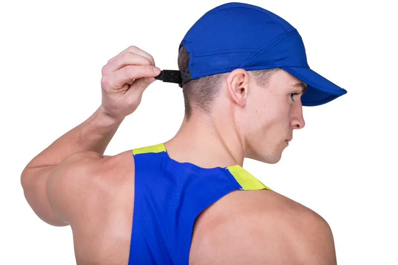 Ronhill Air-Lite Split Cap in Ocean/Citrus-3