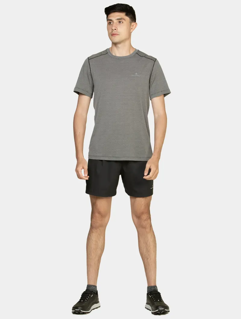 Ronhill Tech Golden Hour Men's Running T-Shirt in Black Matrix-2