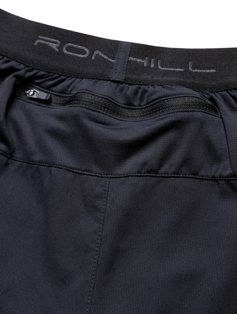 Ronhill Tech 5-inch Men's Running Short in All Black-6