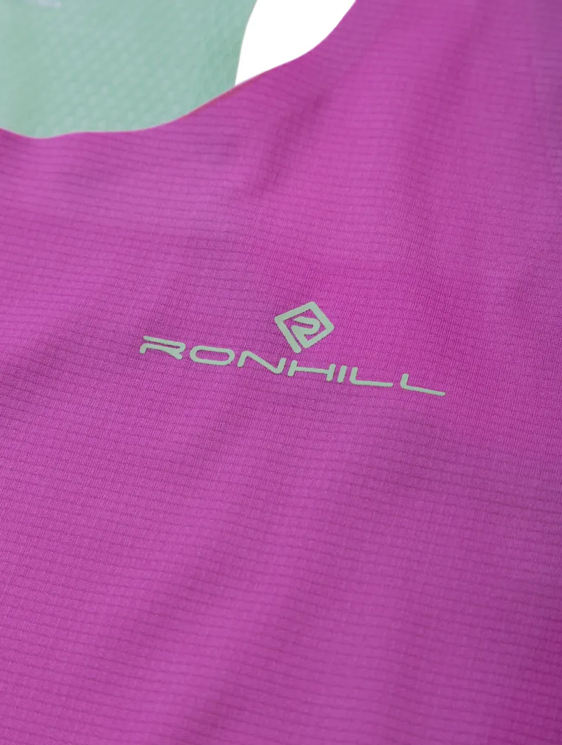 Ronhill Tech Race Women's Running Vest in Fuchsia/Honeydew-8