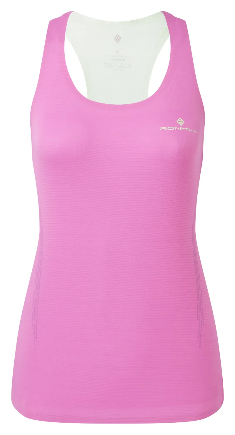 Ronhill Tech Race Women's Running Vest in Fuchsia/Honeydew