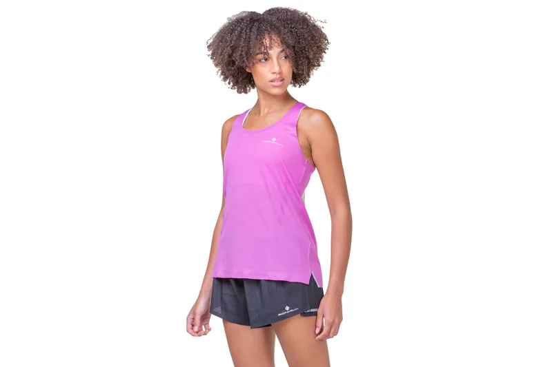 Ronhill Tech Race Women's Running Vest in Fuchsia/Honeydew-2