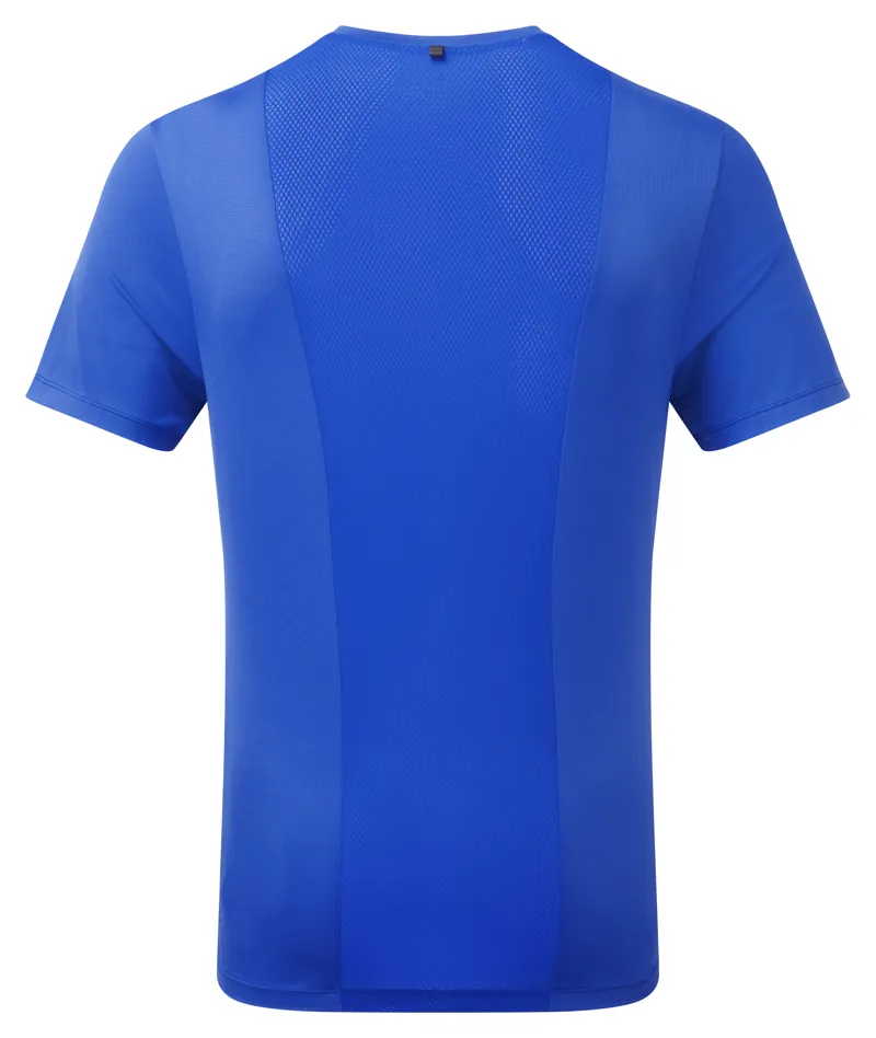 Ronhill Tech 1/2 Zip S/S Men's Tee in Azurite/Citrus-1