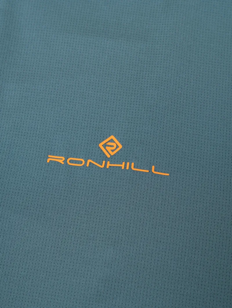 Ronhill Tech 1/2 Zip S/S Men's Tee in Monolith/Artemis-4