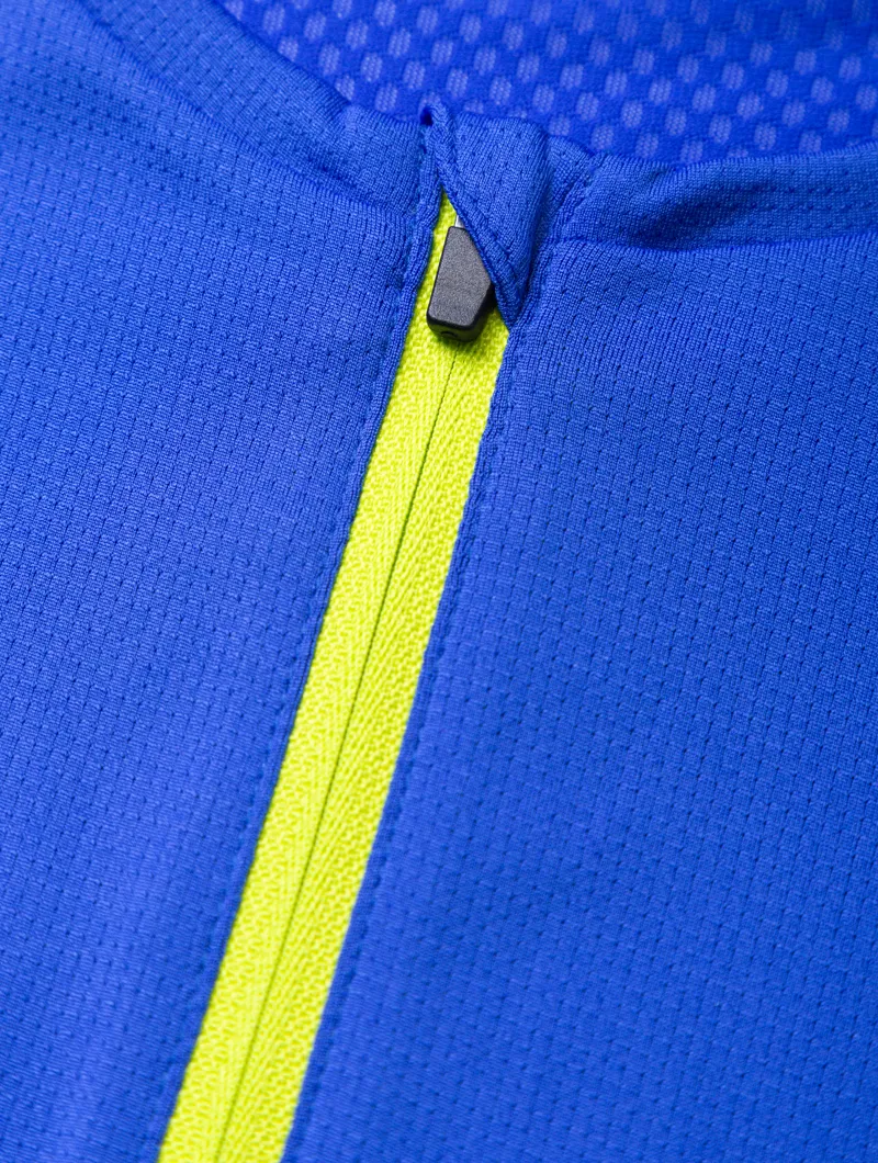 Ronhill Tech 1/2 Zip S/S Men's Tee in Azurite/Citrus-6
