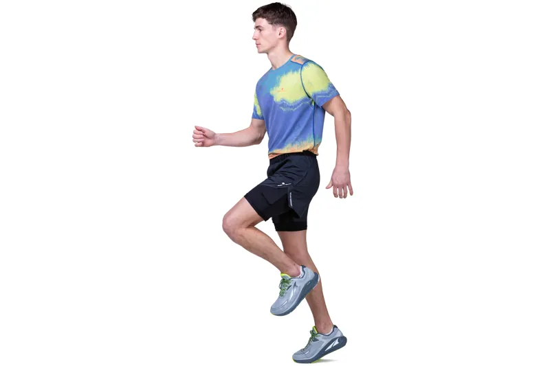 Ronhill Tech Race Twin Men's Running Short in All Black-2