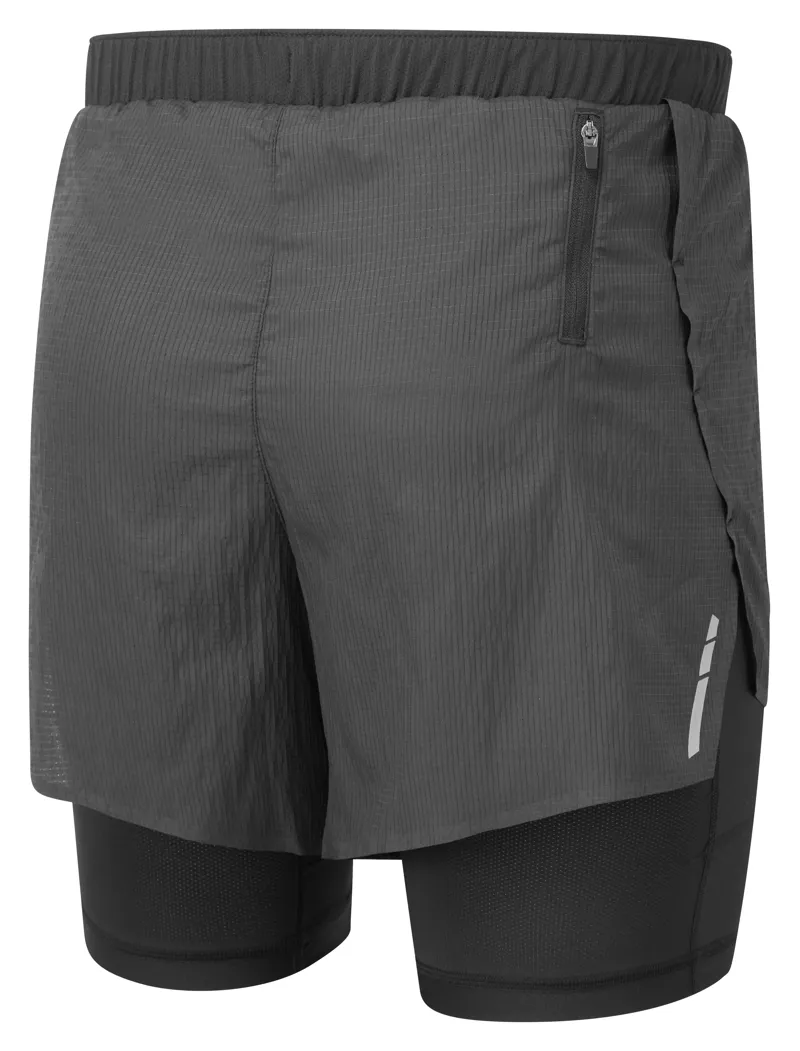 Ronhill Tech Race Twin Men s Running Short in All Black