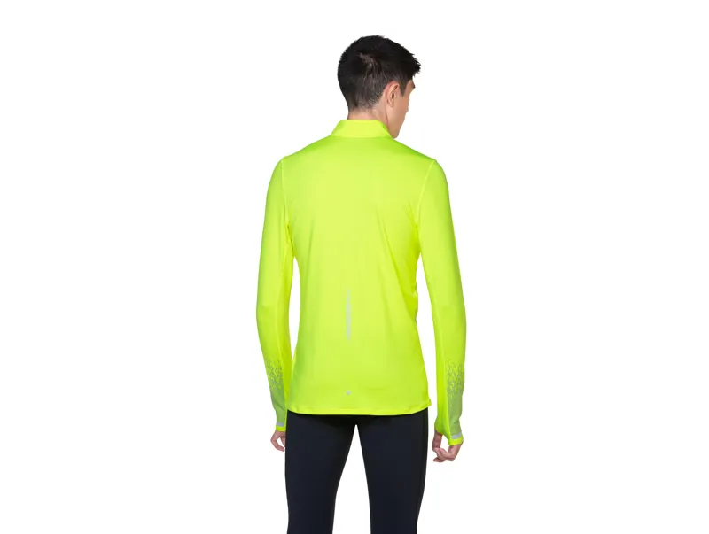 Ronhill Tech Reflect 1/2 Zip Men's Running Base-Layer in Fluo Yellow/Reflect-3