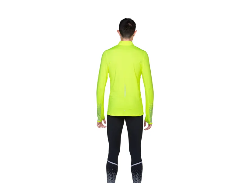 Ronhill Tech Reflect 1/2 Zip Men's Running Base-Layer in Fluo Yellow/Reflect-5