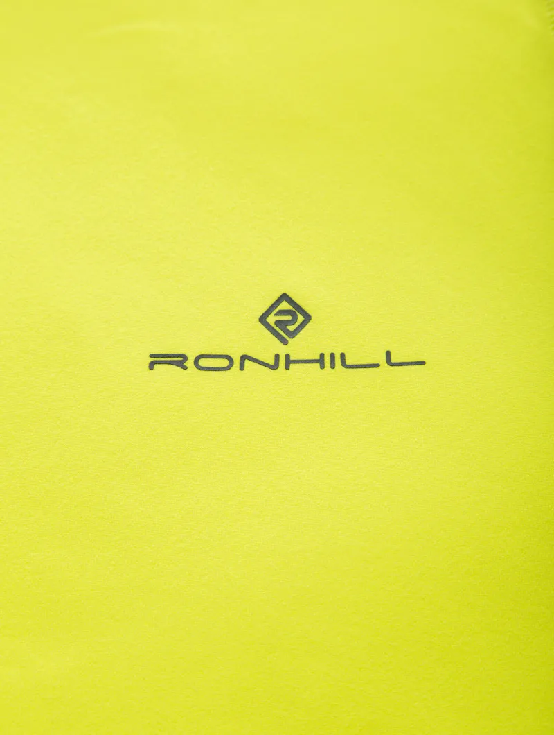 Ronhill Tech Reflect 1/2 Zip Men's Running Base-Layer in Fluo Yellow/Reflect-10