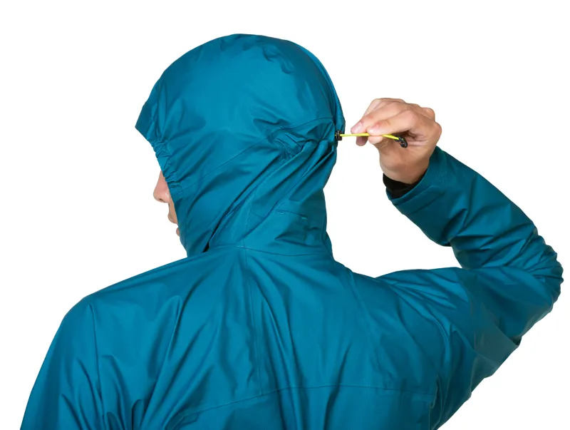 Ronhill Tech Gore-Tex Mercurial Men's Waterproof Running Jacket in Deep Teal/Acid-5