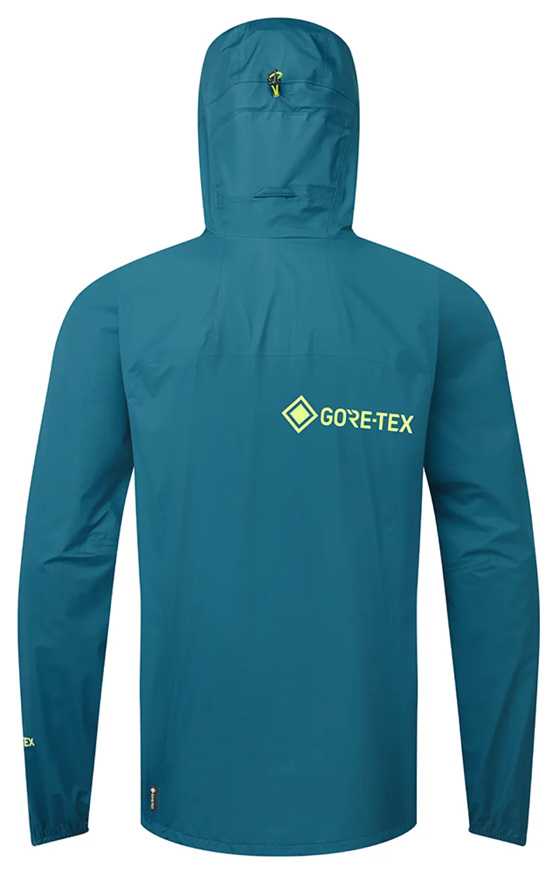 Ronhill Tech Gore Tex Mercurial Men s Waterproof Running Jacket in Deep Teal Acid