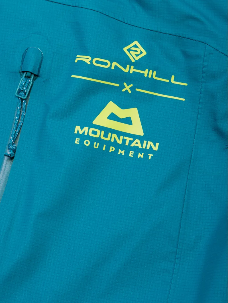 Ronhill Tech Gore-Tex Mercurial Women's Waterproof Running Jacket in Marine/Acid-10