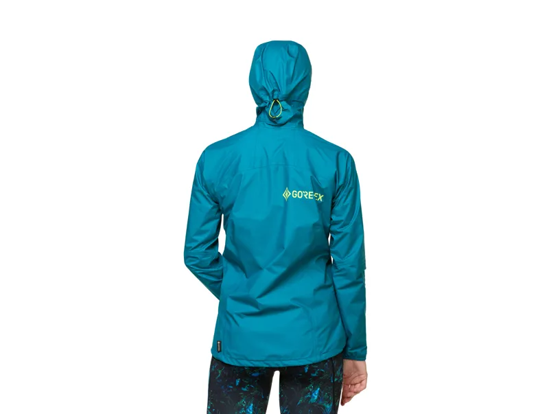 Ronhill Tech Gore-Tex Mercurial Women's Waterproof Running Jacket in Marine/Acid-3