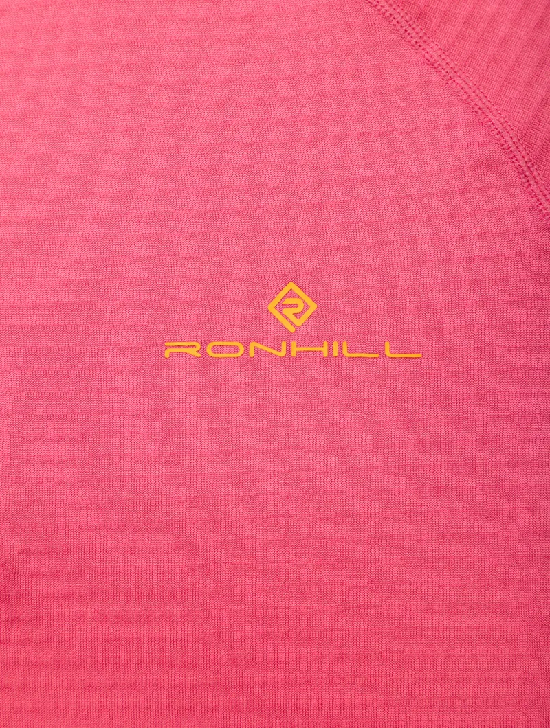 Ronhill Tech Winter 1/2 Zip Women's Running Mid-Layer in Salsa/Mango-12