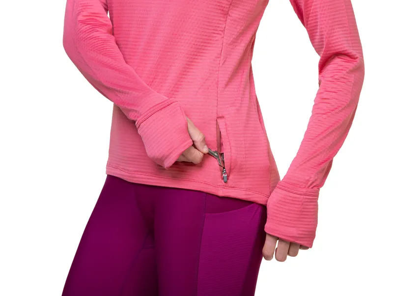 Ronhill Tech Winter 1/2 Zip Women's Running Mid-Layer in Salsa/Mango-6