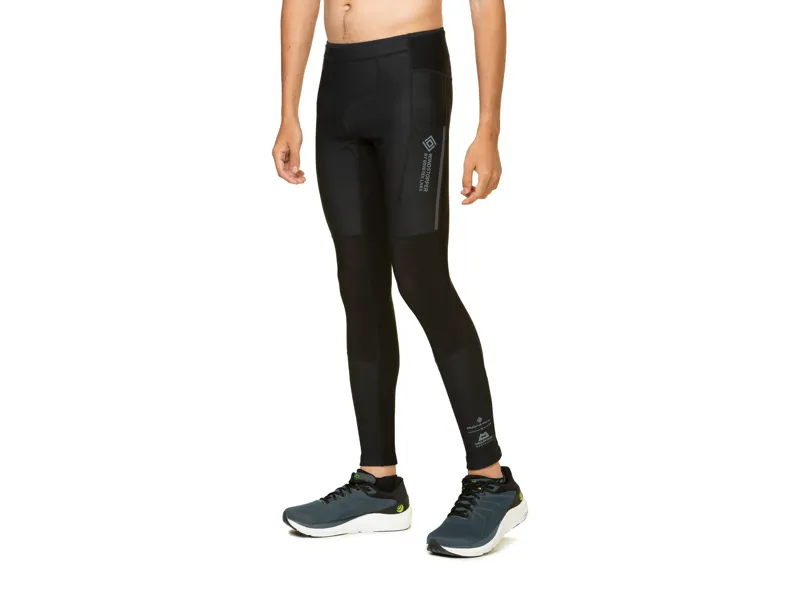 Ronhill Tech Gore-Tex Windstopper Men's Running Tights in All Black-2