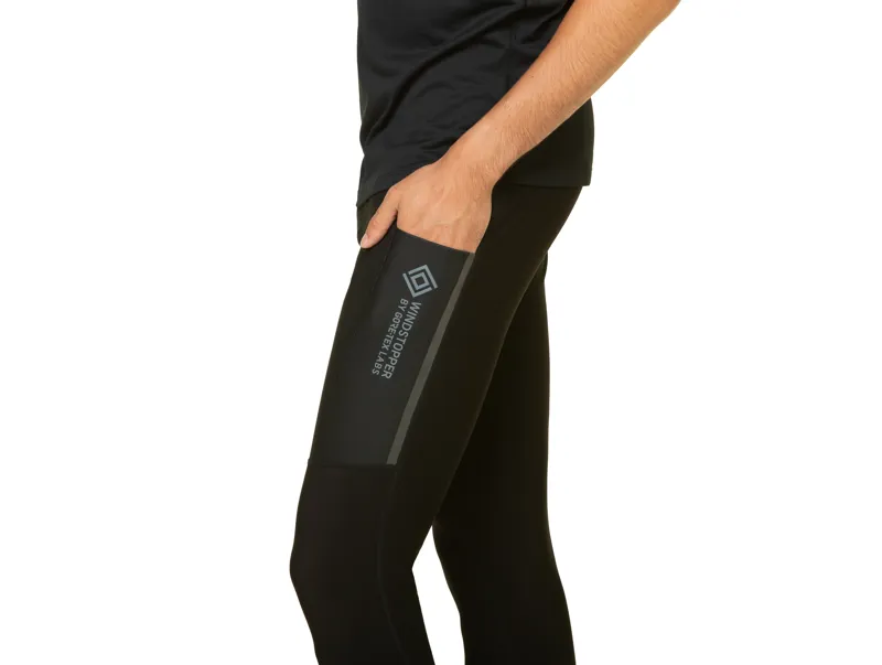 Ronhill Tech Gore-Tex Windstopper Men's Running Tights in All Black-4