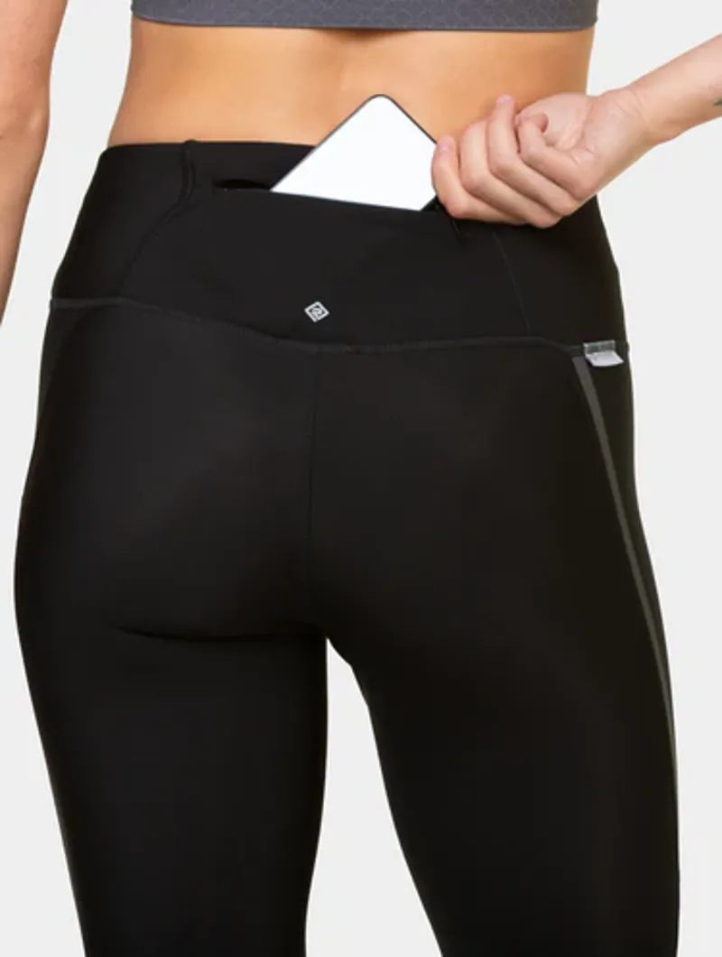 Ronhill Tech Gore-Tex Windstopper Women's Running Tights in All Black-6